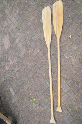 158) Wood Canoe Paddles 66'H And Other 60'H