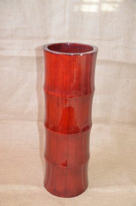 (#12) Wood Resin Bamboo Decorative Vase 16'H