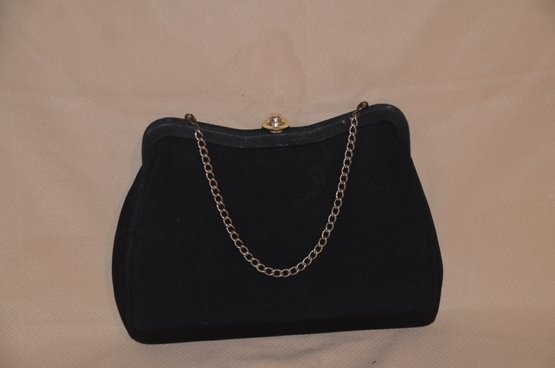 132) Vintage Black Evening Handbag