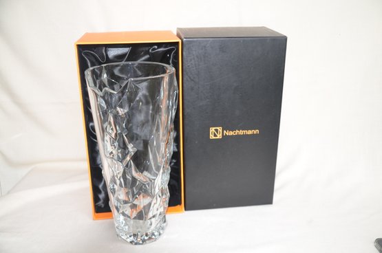 76CS) Nachtmann Glass Vase 13'H In Box NEW