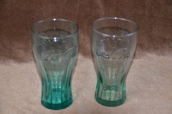 (#56) Coca Cola Green Glasses