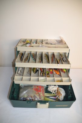 (#53) Tackle Box Full Of Fishing Lures