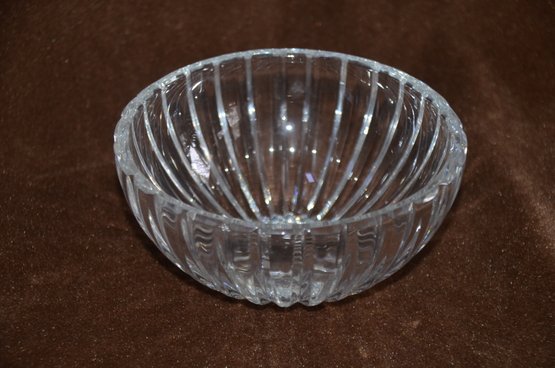 (#142) Waterford Ribbed Crystal Small Candy Dish Bowl 3'H