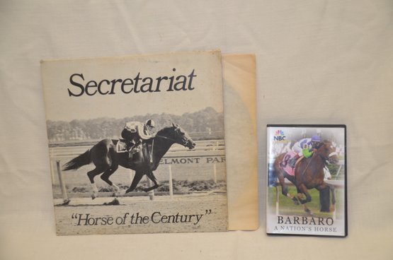 362) Vintage Secretariat ' Horse Of The Century' Record Album Plus DVD 2007 Barbaro