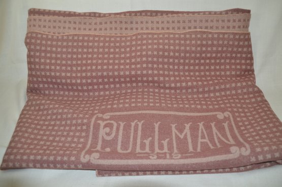 89) Vintage Pullman Railroad Wool Blanket 86x60