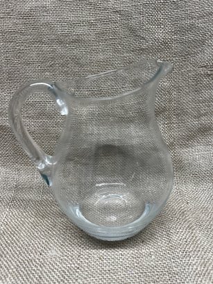 157) Glass Water Juice Pitcher 6'H