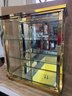 (#40) Table Top Display Curio Cabinet (open Side Panels, No Glass) No Lock, 2 Inside Glass Shelves, Glass Door