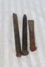 (229)  8 Vintage Tools Heavy Duty Chisel And Spikes