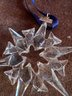(#208) Swarovski Crystal 2006 And 2007 Christmas SNOWFLAKE ORNAMENTS