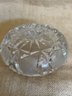 (#32) Crystal Ash Tray (inside Edged Chipped)