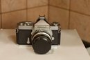 (#233) Vintage Nikon Nikkormat Japan 35mm Camera With Filter Lens - See Details