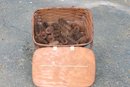 (208) Vintage Wicker Picnic Basket With Handles  (stool Not Included)