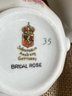 (#43) Vintage Sugar Bowl And Creamer BRIDAL ROSE Schumann Original Arzberg German Golden Crown Empire Rose
