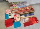 Lot Of Gift Wrap /Gift Bags/ Ribbon Bows & 3 Posters