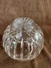 (#153) Crystal Glass Round Bowl Vase 9'