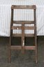 (236) Vintage 36' 2 Step Wood Ladder