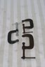 (218)  4 Antique Table Clamps 1 Newer Clamp Various Sizes