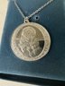 (#421) Vintage Franklin Mint Sterling Silver 1974 Mother's Day Pendant Charm With Chain In Box