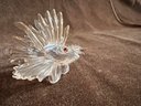 (#193) Swarovski Crystal LION FISH Figurine 2'H