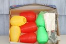 (287) VINTAGE Indoor Outdoor  7 Party Lights With 15' Cord ( NEW)