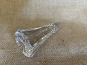 (#39) Crystal Glass Wine Bottle Stopper (little Chip) 5' Height