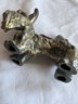 (#13) Brass Planter Swan And Trinket Metal Scottie Dog
