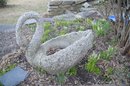 Cement Swan Planter