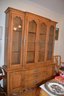 (#23) French Provincial Breakfront China Cabinet