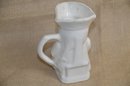(#106) Vintage Holland Mold Ceramic Colonial Cream Pitcher 5.5'H