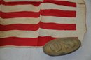 (#103) Small Silk American Flag 48 States, Heavy US Brass Buckle