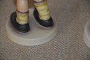 (#7) Lot Of 2 Hummel Goebel Figurine LITTLE HIKER BOY W/WALKING STICK #16/77 ~ ACCORDIAON BOY #185