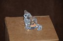 (#199) Swarovski Mini Crystal SITTING CAT Figurine 1.75'