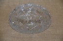 (#32) Crystal Ash Tray (inside Edged Chipped)