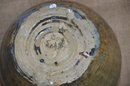 (#37) Handmade Pottery Covered Bowl 5'H