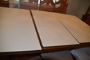 MINT CONDITION Traditional Dining Table And 8 Chairs ~ Table Pads (3) ~ 18' Leaf (1)