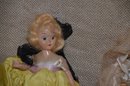 (#18) Antique Bride Doll And Bride Maids Doll 8'
