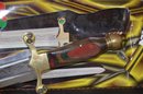 179) Kings Dagger With Leather Sheath