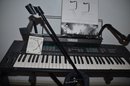Yamaha Keyboard With 2nd Tier Accessory - See Details