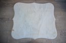 (#106) White Marble Table Top (chip On Back) 24x21