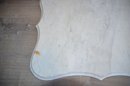 (#106) White Marble Table Top (chip On Back) 24x21