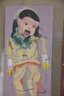 5) Painting Of Girl Framed