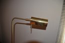 (#140) Brass Floor Standing Lamp Adjustable Height 4ft