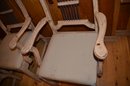 Wood Framed Kitchen / Dining Chairs 8 (includes 2 Arm Chairs) - See Condition Notes