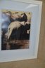(#41) White Framed Picture Of Elephant 22'x18  - Can Be Framed Vertical Or Horizontal