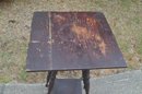 (#9) Vintage Wood Side Accent End Table