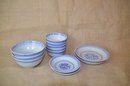 (#133) Blue And White Chinese Bowls Dish Ware (12 Pieces)