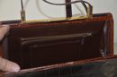 (#303) French Triomphe Brown Leather Handbag