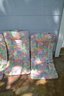 (307)  Outdoor High Back Chair Cushions Lot Of 4 - Some Soiled  * Chairs Not Included*  44' X 20'