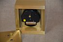 (#140) Tiffany Desk Clock Brass - No Battery To Test