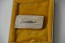 (#424) Vintage Franklin Mint 1971 Christmas Sleigh Ride 1000 Grains Solid STERLING SILVER Art Bar 2.3Oz No Box